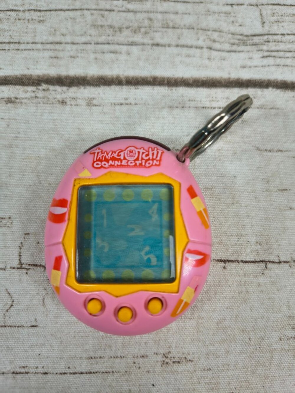 Pink Tamagotchi Connection V2 Lips and Lipstick Virtual Pet